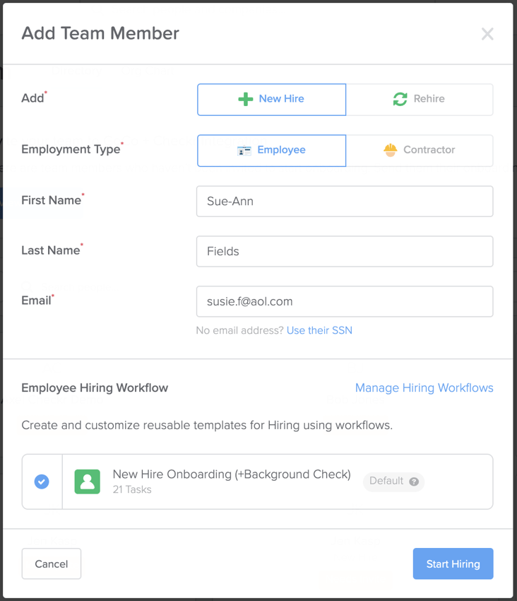 How can I order a Checkr Background Check from GoCo?
